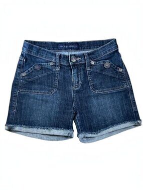 Rock & Republic Stinger Rolled Hem Jean Shorts - Size 0